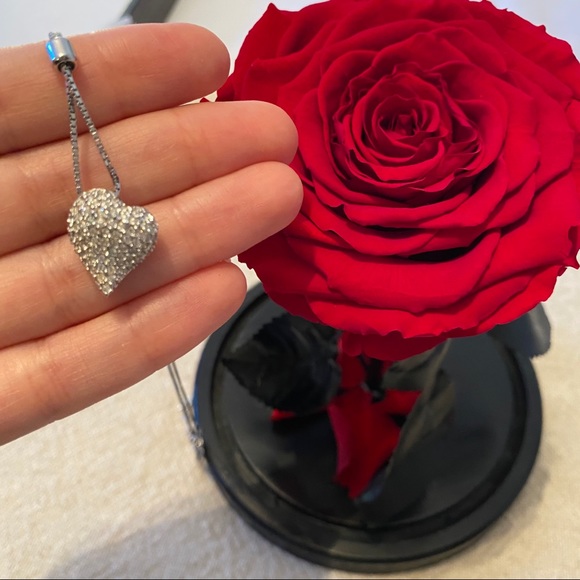 SWAROVSKI Adjustable Heart Pendant Necklace - Picture 4 of 4